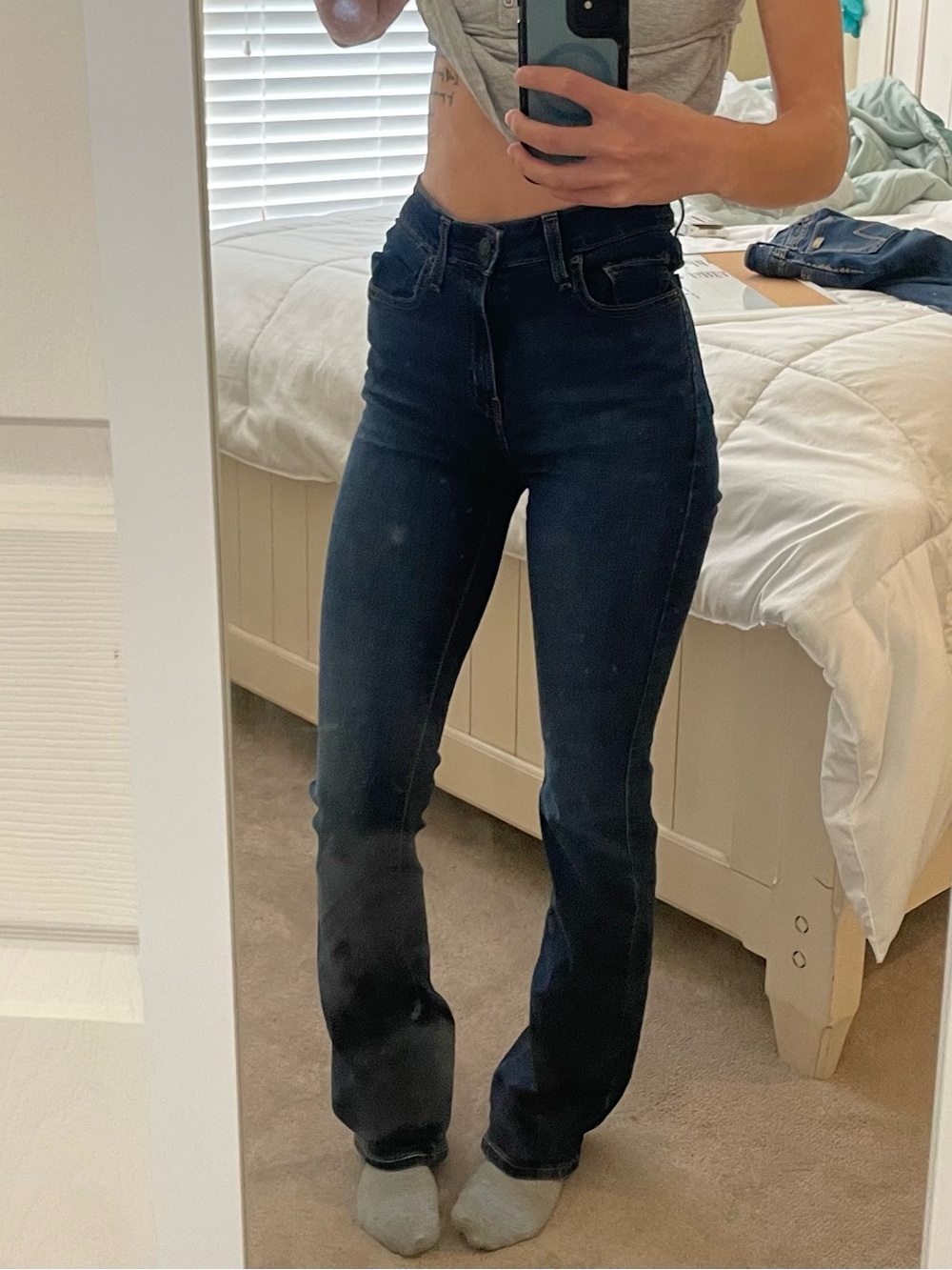 Levi's women’s Dark Blue bootcut Jeans
